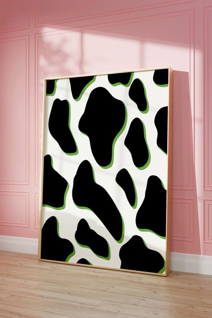 Cow Print Colour Wall Art