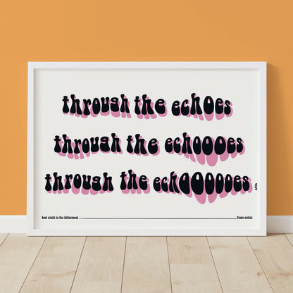 Through the Echoes Paolo Nutini Lyrics Wall Art