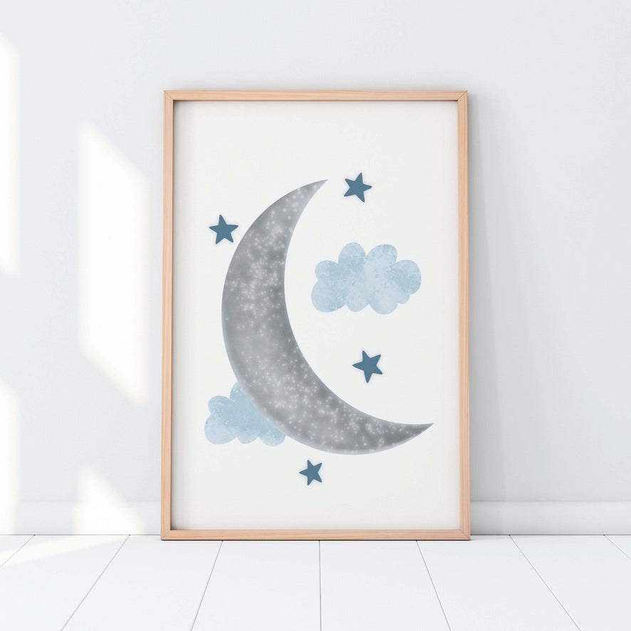 Set of 2 Mix n Match Baby Boys Nursery Wall Art