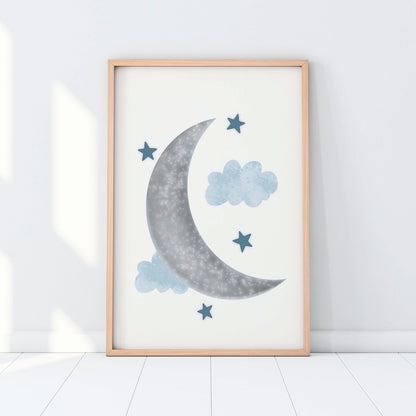 Set of 2 Mix n Match Baby Boys Nursery Wall Art