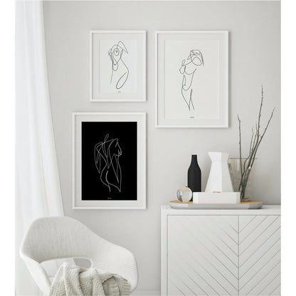 Woman Body Minimal Line Wall Art