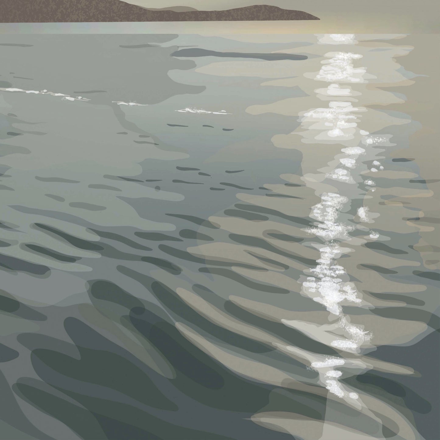 Goatfell Arran Skyline from the Ferry, Arran Ayrshire Scotland Wall Art