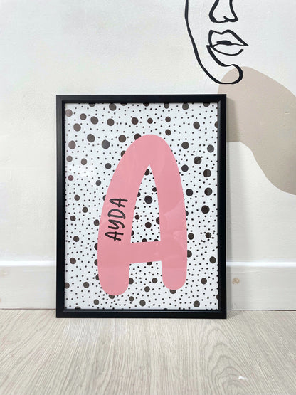 SET OF 8 Girl's Nursery Pink Gallery Wall Art